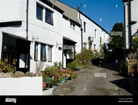 Cottages, Heysham village, Lancashire Stock Photo - Alamy