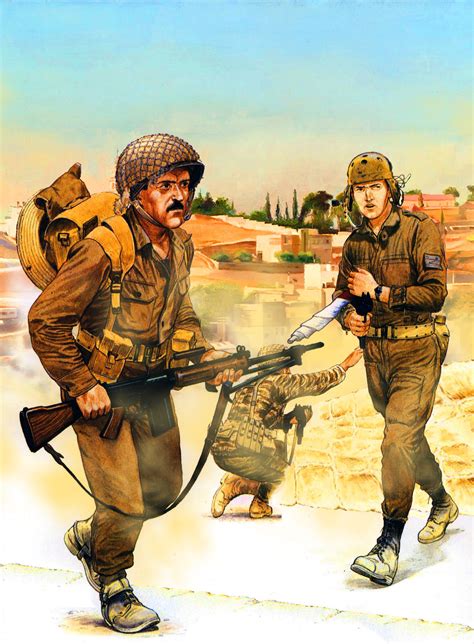 Israeli paratrooper in Jerusalem 1967 | Military artwork, History war ...