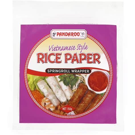 Pandaroo Ingredients Rice Paper Spring Roll 150g | Woolworths