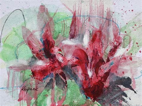 Youre Beautiful by Anna V. Kopcok, Acrylic, 5 x 7 Contemporary Abstract ...