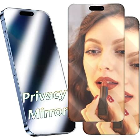 Amazon.com: Ivachell compatible with iPhone 14 Pro Max Mirror screen protector Privacy tempered ...