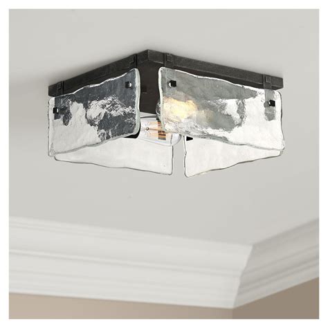 360 Lighting Modern Ceiling Light Flush Mount Fixture Washed Black 11 3 ...