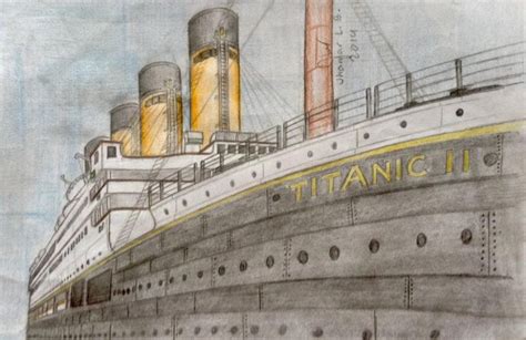 MV Titanic II by SammfeatBlueheart on DeviantArt | Titanic ii, Titanic, Ship sketch