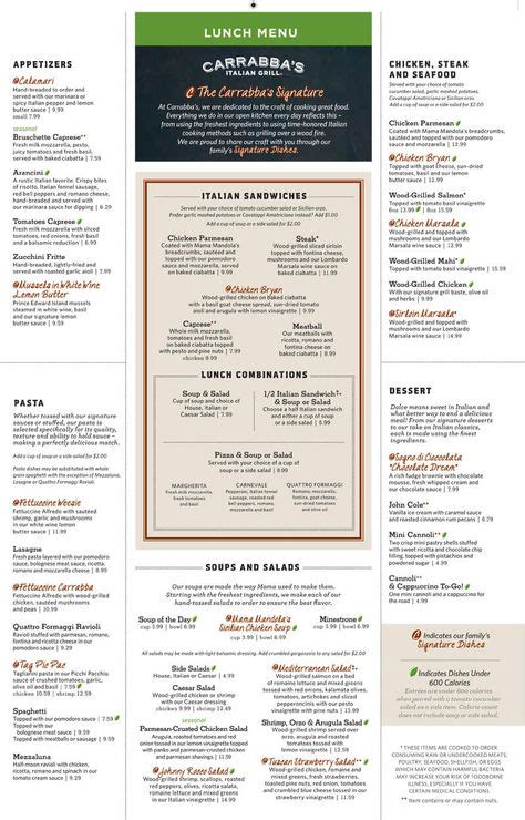 Carrabba's Menu Prices | See