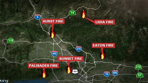 California fires map: Los Angeles evacuation orders, warnings | FOX 11 ...