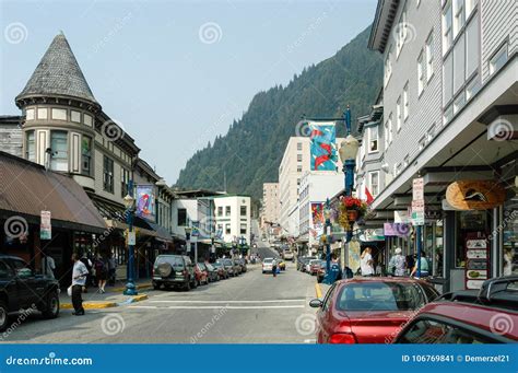 Downtown Juneau, Alaska editorial photo. Image of destination - 106769841