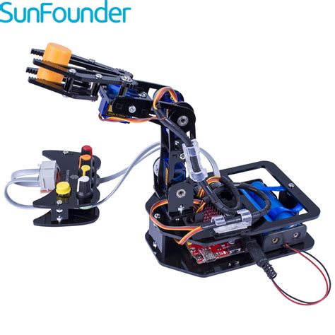 SunFounder RC Programmable Robot Elctronic Robotic Arm Kit 4 Axis Servo ...