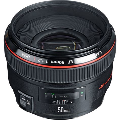 Canon EF 50mm f/1.2L USM Lens 1257B002 B&H Photo Video