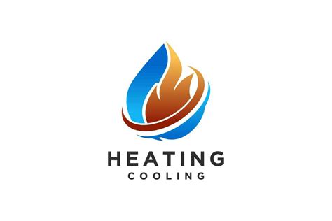 HVAC logo design, heating ventilation and air conditioning. 23705649 Vector Art at Vecteezy