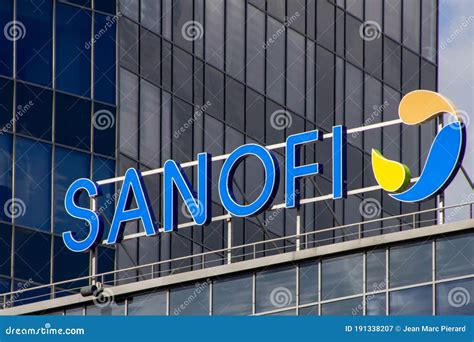 Sanofi Logo on a Building in Warsaw in Poland. Sanofi is a French Transnational Company Whose ...