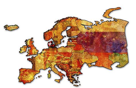 Denmark Map Denmark Peninsula Border Vector, Denmark, Peninsula, Border PNG and Vector with ...