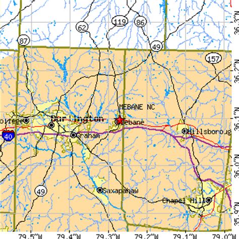 Mebane, North Carolina (NC) ~ population data, races, housing & economy