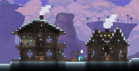 PC - Ballin' houses by Eiv | Page 4 | Snow house, Terraria house design, Terraria house ideas