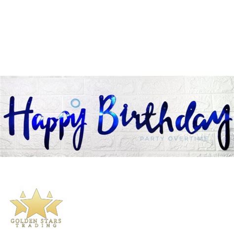 happy birthday banner blue 2 – Golden Stars Trading