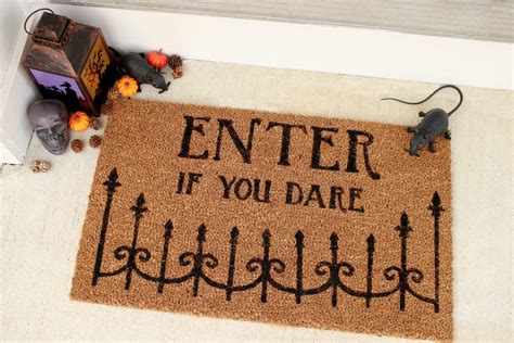 DIY Halloween Doormat | AllFreeHolidayCrafts.com