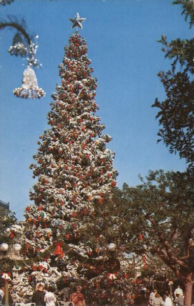 Christmas Tree, Disneyland Postcard