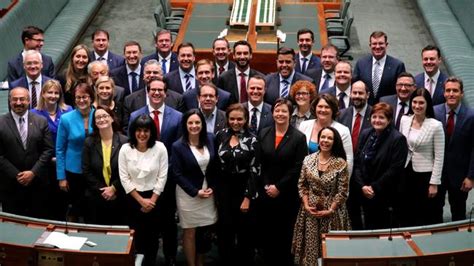 Australian Federal Parliament: New MPs take selfies at MP school