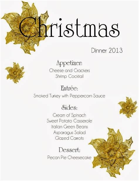 Mom Mart: Planning a Christmas Dinner Menu