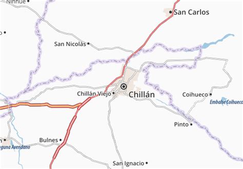 MICHELIN Chillán map - ViaMichelin