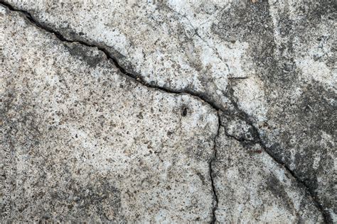 Cracked concrete old wall Stock Photo | Adobe Stock