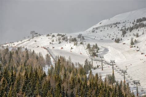 Ski Resort in Austrian Alps Stock Image - Image of piste, austria: 46925663