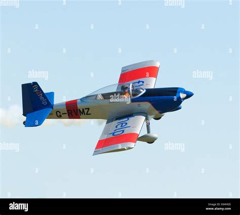 VANS RV-8 aircraft in aerobatic display in the UK Stock Photo - Alamy