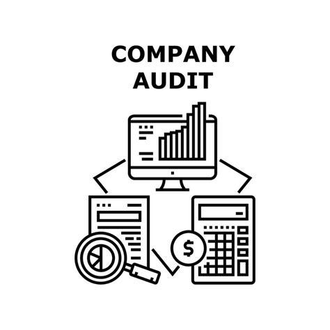 Company Audit Vector Concept Black Illustration 9756024 Vector Art at Vecteezy