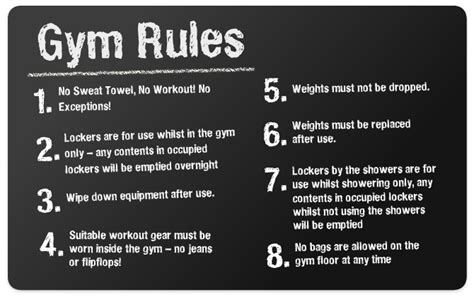 Gym Rules Gym Etiquette