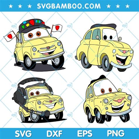 Luigi Car SVG Bundle, Pixar Luigi Car SVG Bundle