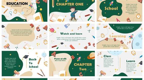 Free download education PowerPoint Template with cute cartoon ...