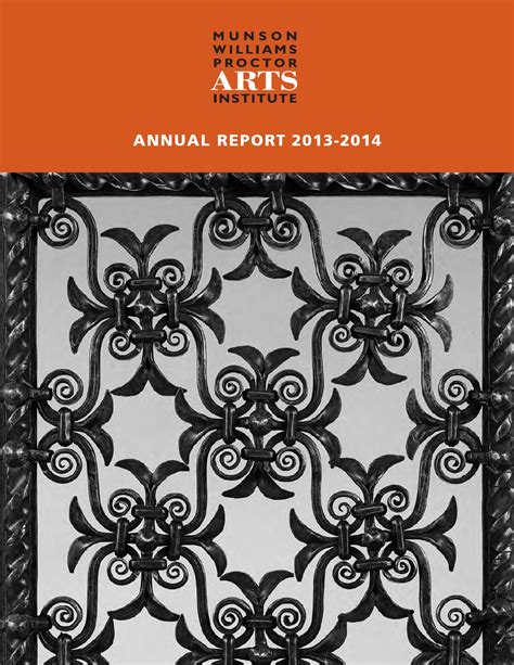 Munson-Williams-Proctor Arts Institute Annual Report 2013-2014 by ...