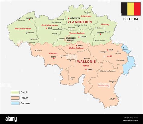 Belgium Language Map