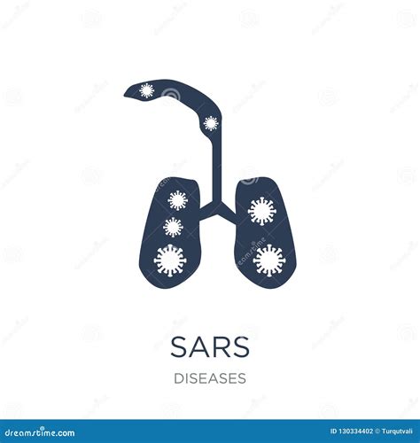 SARS Icon. Trendy Flat Vector SARS Icon on White Background from Stock ...