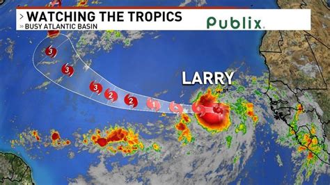 Tropical Storm Larry forms in Atlantic, forecast to become major hurricane