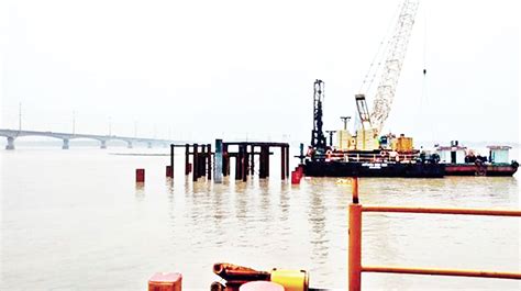 Bangabandhu Railway Bridge visible over Jamuna river in Sirajganj ...