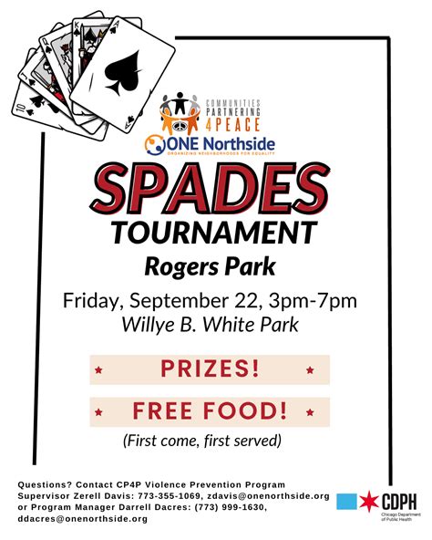 Spades Tournament Rogers Park - Metropolitan Peace Initiatives