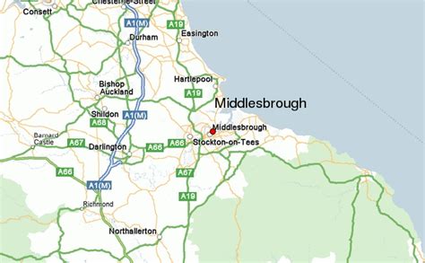 Middlesbrough Map - United Kingdom