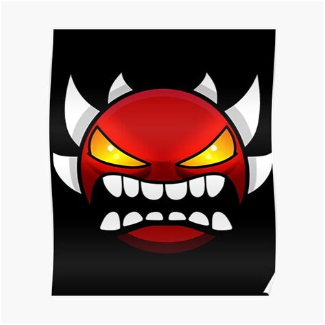 "Geometry dash Extreme demon" Poster for Sale by BaCalic | Redbubble