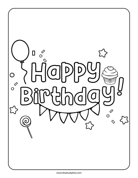 Free Printable Happy Birthday Letter Template - The Study Kits