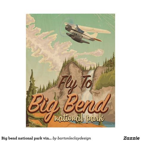 Big bend national park vintage travel poster | Zazzle | Vintage travel posters, Travel posters ...