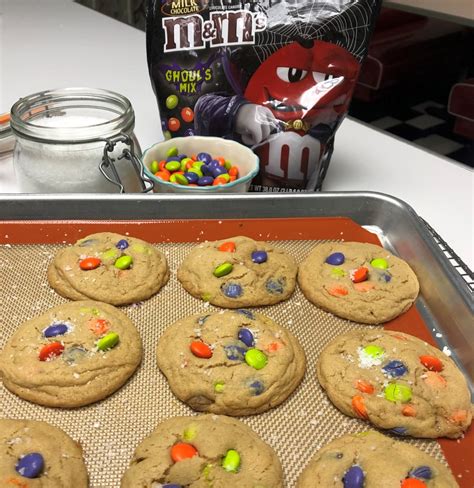 Halloween M&M Cookies • Sugar-Sunshine-and-Flowers