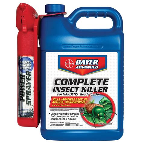 Bayer BAY700287A Complete Insect Killer for Gardens with Power Sprayer 1.3-gallon