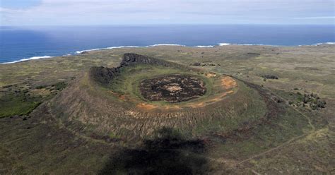 New moai statue found in Easter Island volcano crater: "A really unique ...