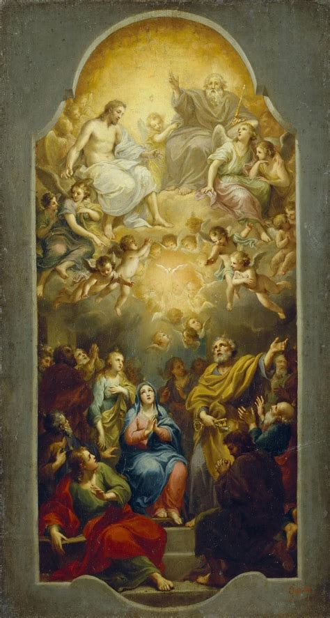 Descent of the Holy Spirit Painting | Anton Raphael Mengs Oil Paintings