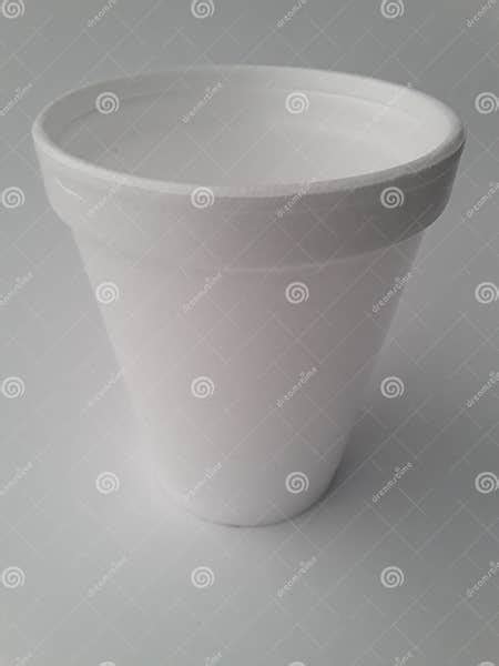 White Styrofoam Cup Isolated on a White Background Stock Photo - Image ...