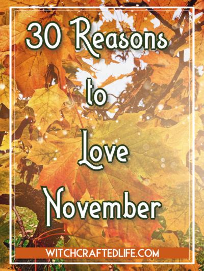 30 Reasons to Love November | Witchcrafted Life