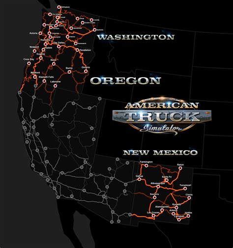 Current ATS DLCs map mashed together (I might have messed up the Idaho-Montana border, sorry ...