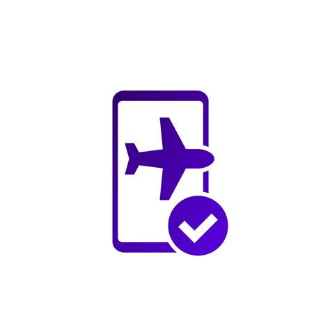 flight mode icon with a smartphone 8450088 Vector Art at Vecteezy