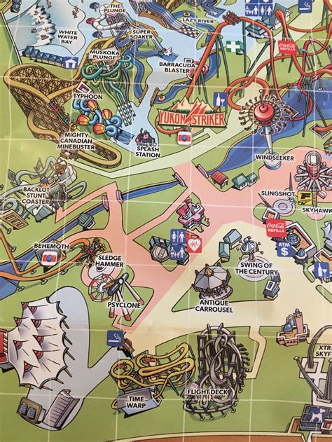 Interesting changes to the 2019 Canada’s Wonderland map. Windseeker ...