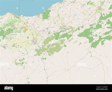 Tlemcen, province of Algeria. Open Street Map Stock Photo - Alamy